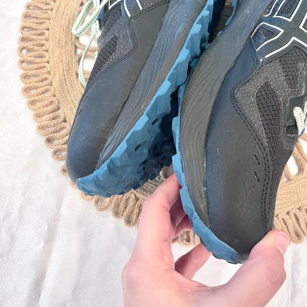 ASICS Gel-Sonoma 7 GORE-TEX Black Ink Teal Sneakers Size 12